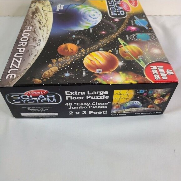 Melissa and Doug Solar System Floor Puzzle 48 Jumbo Pieces 24" x 36" Box - Picture 5 of 6